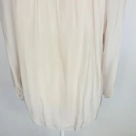 Angela Italy Silk Blouse Large Pink Embroidered Boho Peasant Cottage Coquette - Picture 9 of 16